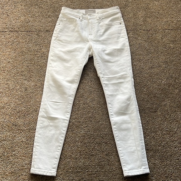 Everlane The Mid-Rise White Skinny Jean 26 Ankle - Picture 7 of 10